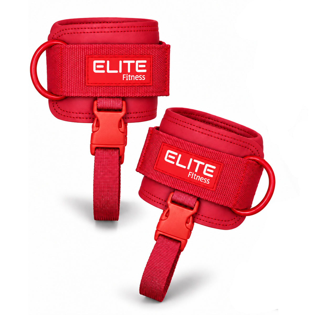 Grilletes de cuero rojo ELITE
