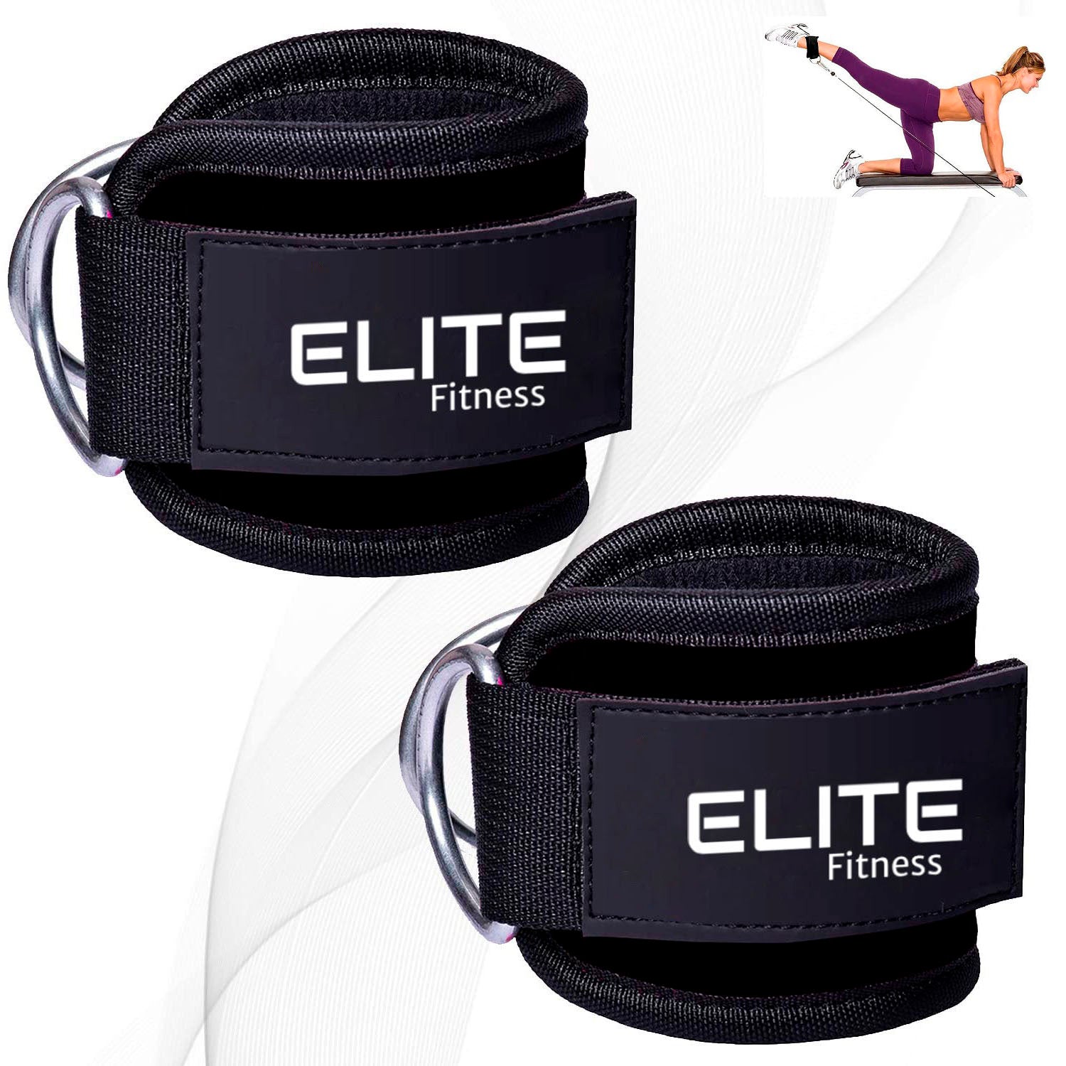 Grilletes para tobillo negros