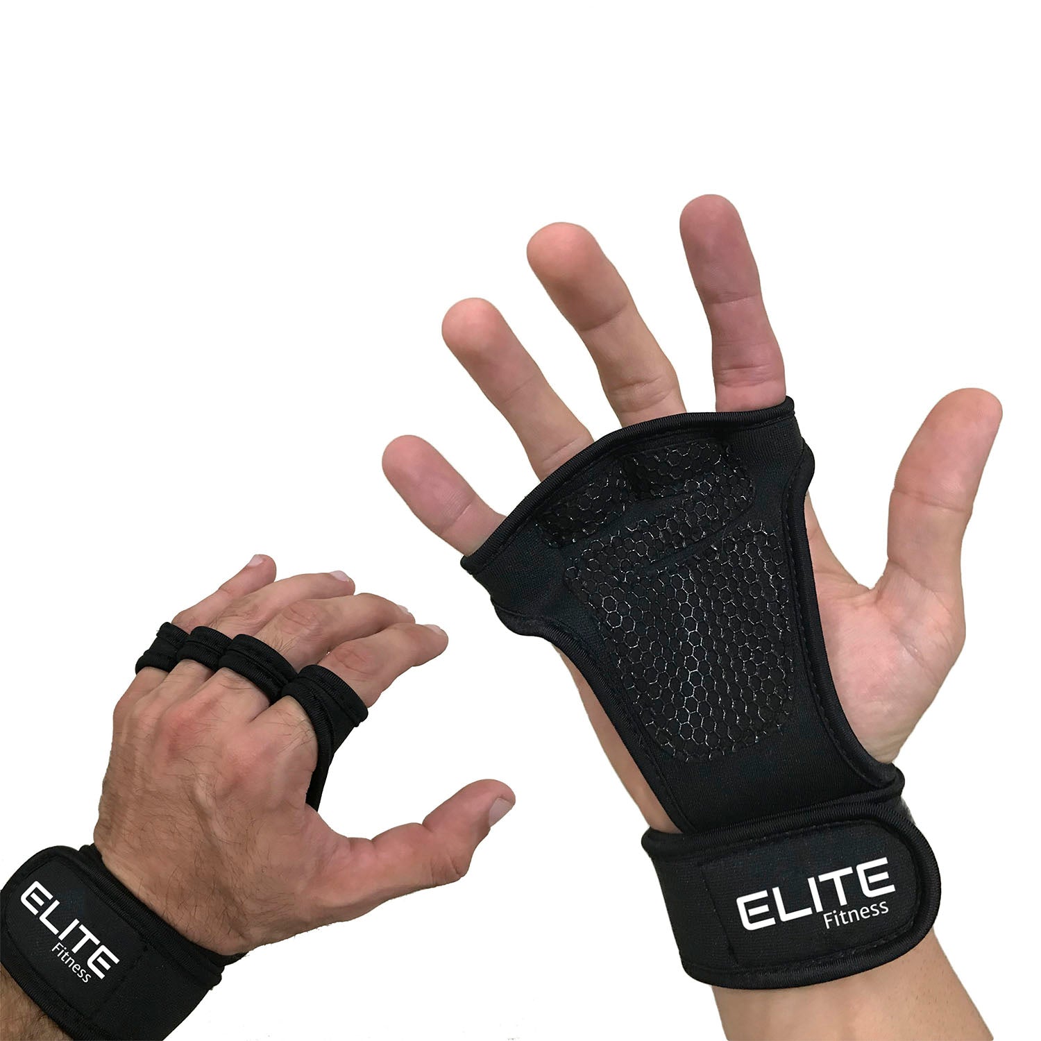 Guantes de medio dedo con muñequera para gimnasio – elite fitness mx