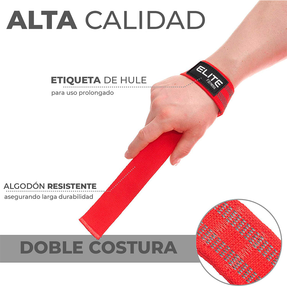 Straps Muñequeras Correas Antideslizantes Pesas Gym Verde