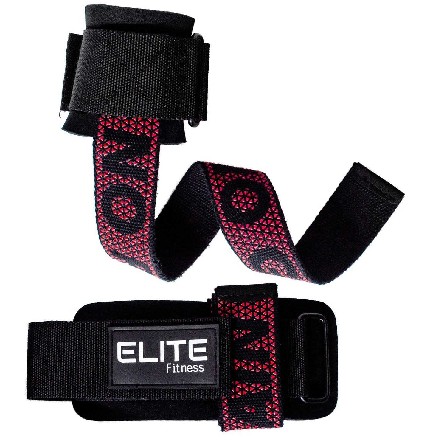 Straps rojos con muñequera para levantamiento de pesas – elite fitness mx